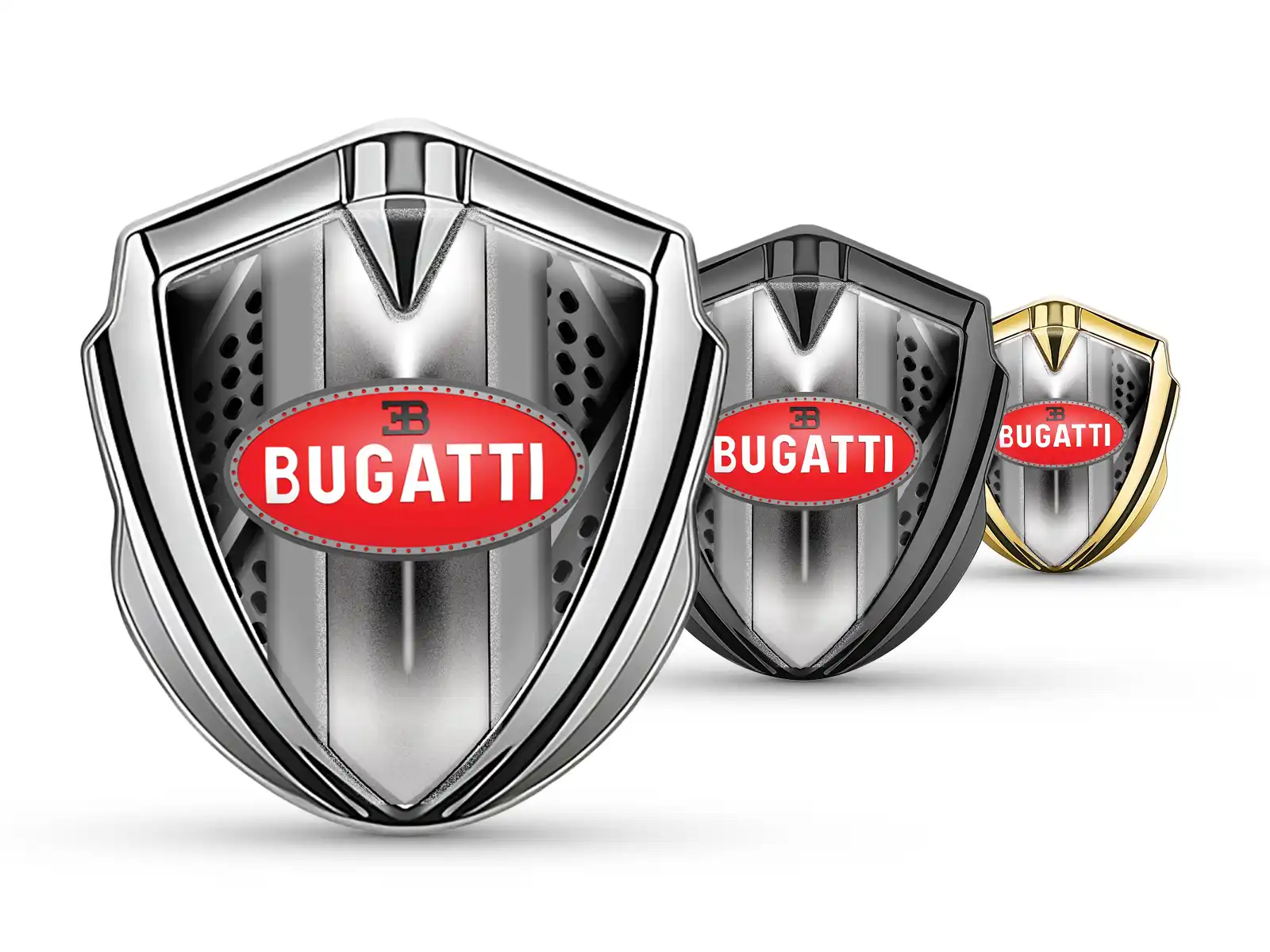 Bugatti Emblem Metal Badge Customizable Force Look